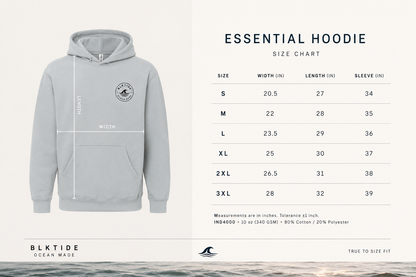 Essential Hoodie-Black Mark